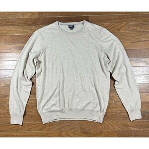 Faherty Reserve Movement CrewNeck Sweater Mens Medium Cotton Blend Soft Dune